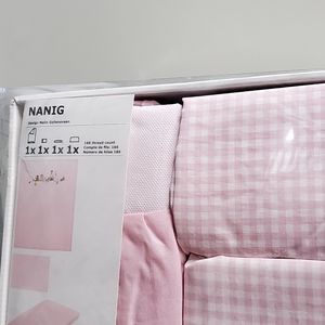 NANIG 4-piece Bed Linen Set Crib  PINK  GIRLS